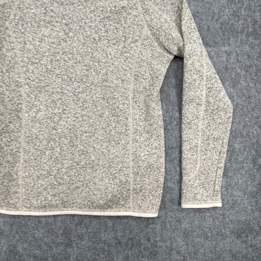 Patagonia Better Sweater Womens Medium 1/4 Zip Pullover Fleece Beige New - Picture 15 of 16